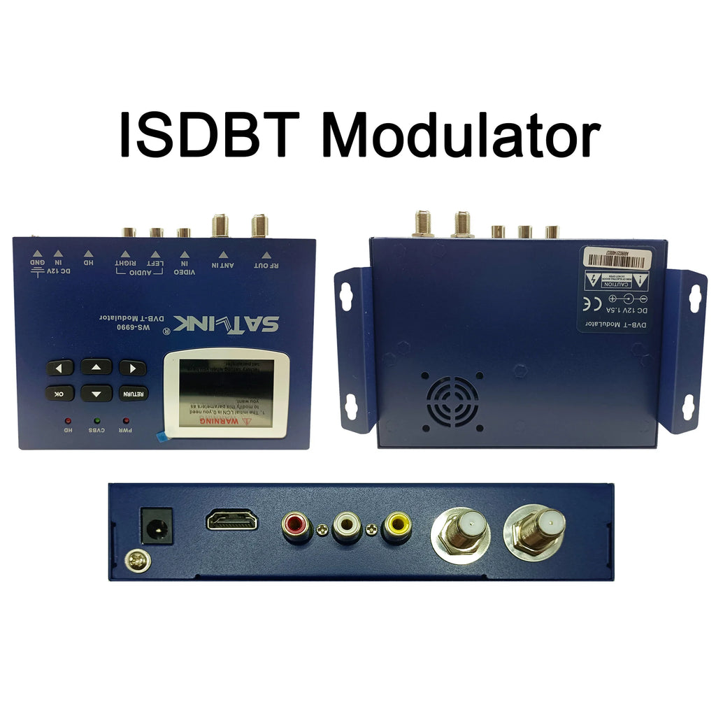 HD encoder modulator AV to RF HD to RF DVB-T DVB-C ISDBT TDT DTV modulator CATV self-produced programs Oasis Select black
