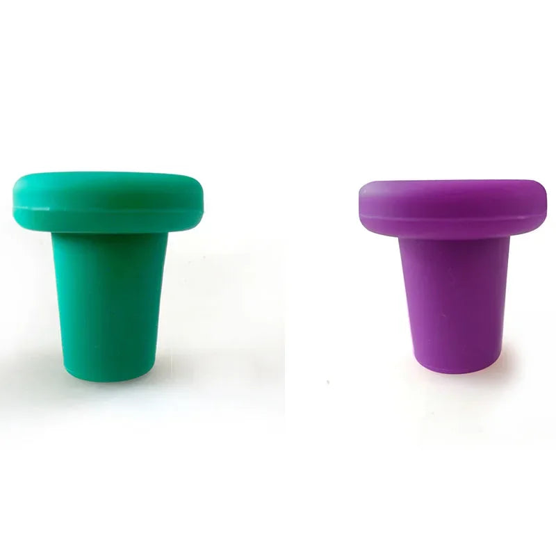 1/2/3/4pcs Silicone Bottle Stoppers Creative Wine Stoppers Bottle Caps Bar Preservation Tools Safe Healthy Home Bar Accessories Oasis Select 2pcs mix 3
