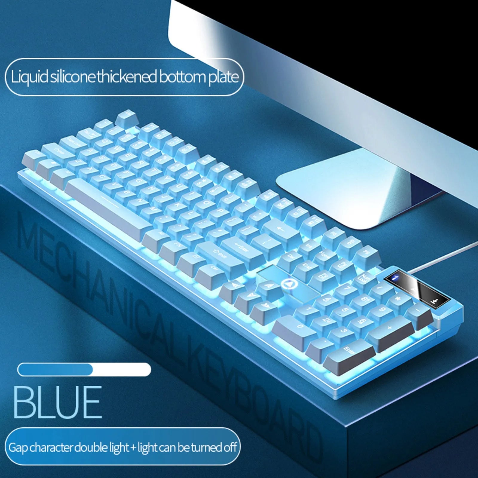 Carving K500 Wired Gaming Keyboard – RGB Backlit 104-Key Gaming Keyboard Oasis Select G One Size