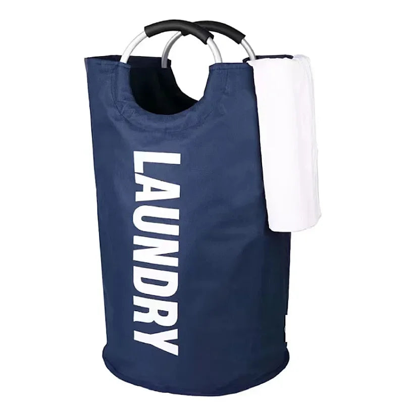 Extra-Large Waterproof Laundry Basket with Padded Handle - Foldable Multi-Purpose Storage for Bathroom Laundry Room Balcony Oasis Select 82l 2