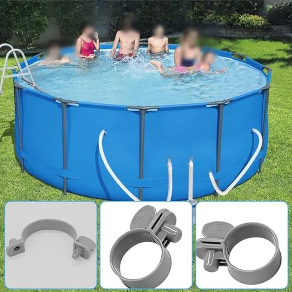 4-Pack 1-1/4" Plastic Pool Hose Clamps – Intex Pool Fit