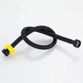New G1/2" Black Nylon Water Inlet Hose Faucet Hose Water Heater Pipe Toilet Connection Kitchen Bathroom Hose All Black Tube Oasis Select A 30cm