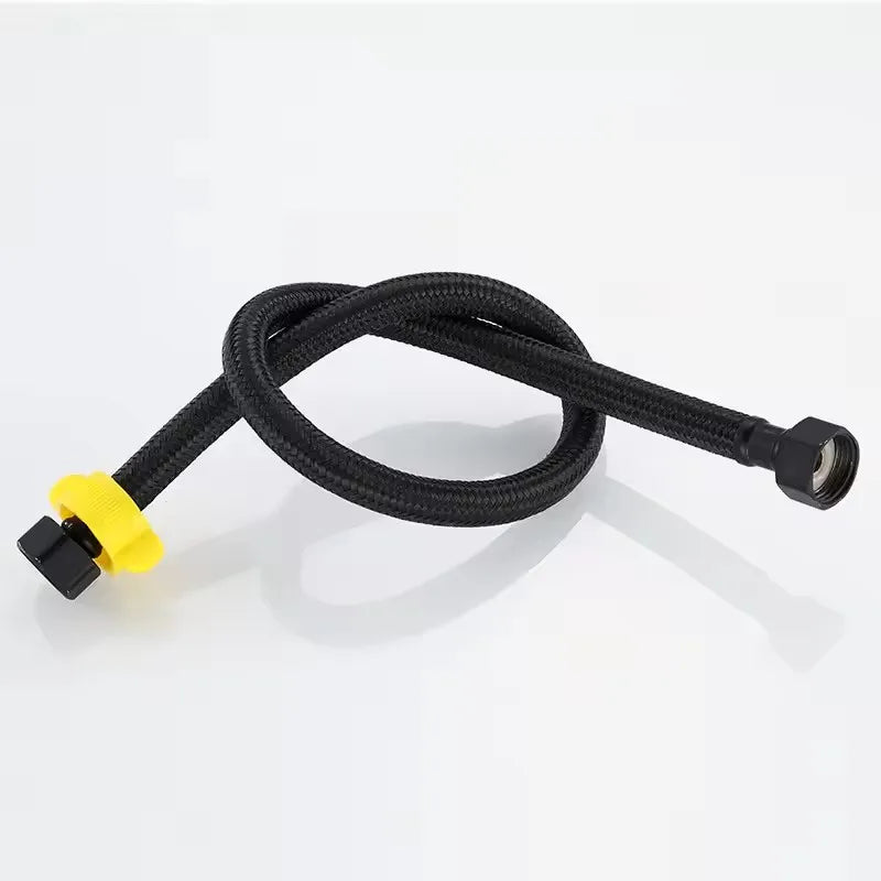 New G1/2" Water Inlet Hose Black Faucet Heater Pipe Toilet Connection Cold Hot Mixer Inlet Pipe Kitchen Bathroom Accessories Set Oasis Select D 60cm