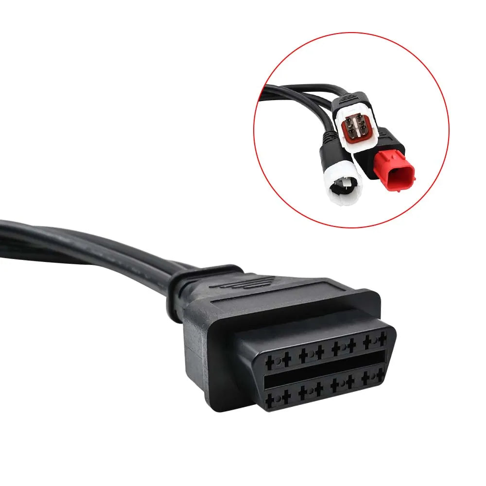Motorcycle OBD2 Adapter 3/4/6 PIN – Yamaha & Honda Diagnostic OBD2 Diagnostic Adapter Oasis Select