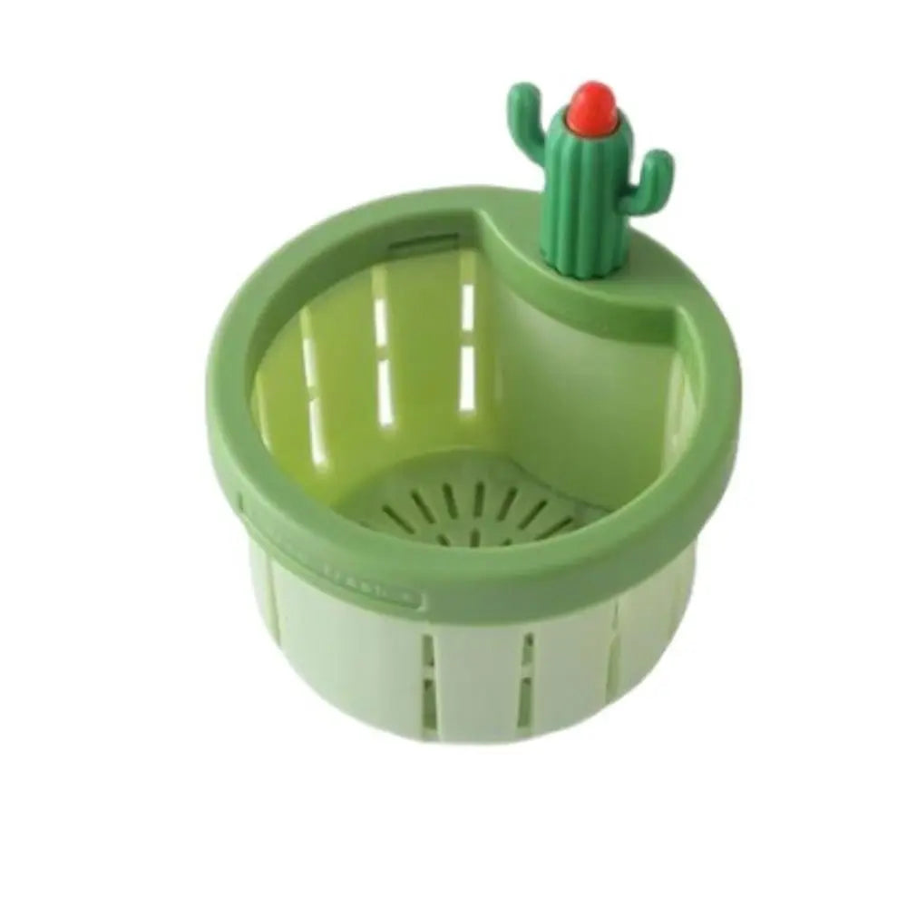 Anti-clogging Cactus Kitchen Sink Drain Strainer Food Waste Catcher Easy Cleaning Sink Drain Basket With Washer Oasis Select Green