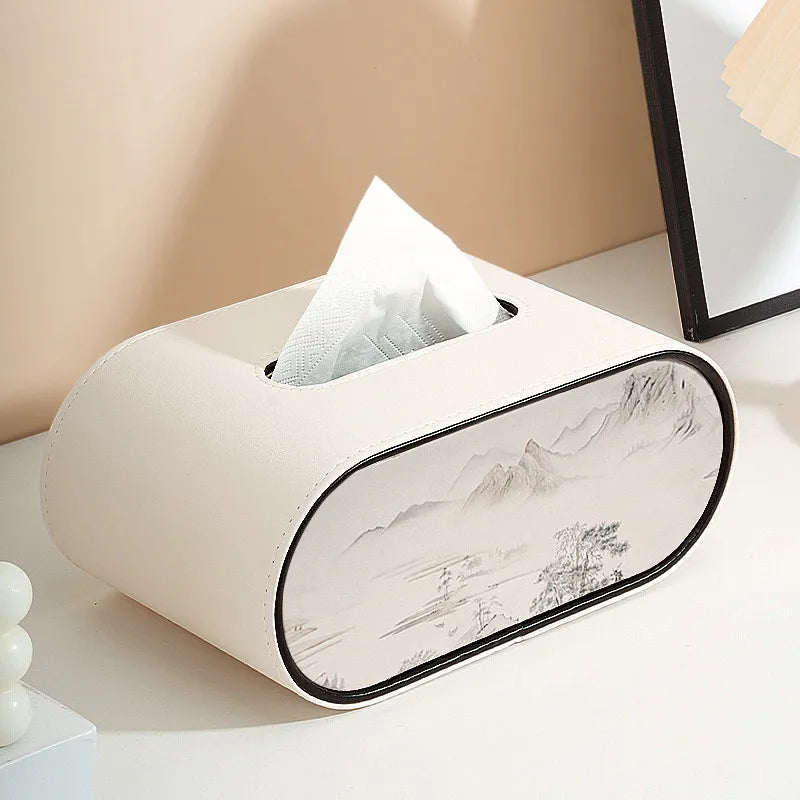 Tissue Box Luxury Creative Desktop Paper Holder Premium Decor Accessory For Living Room Household Daily Storage Ornament Oasis Select A