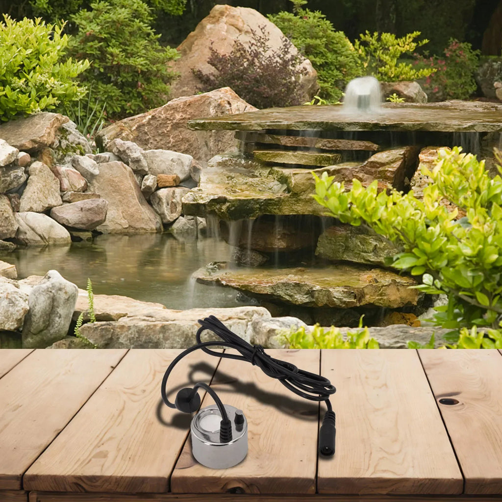 Garden Fog Maker 38mm Fog Maker Stainless Steel 5m Clamp Belt Good Quality Maximum Evaporation 350ml h Balcony Garden Oasis Select
