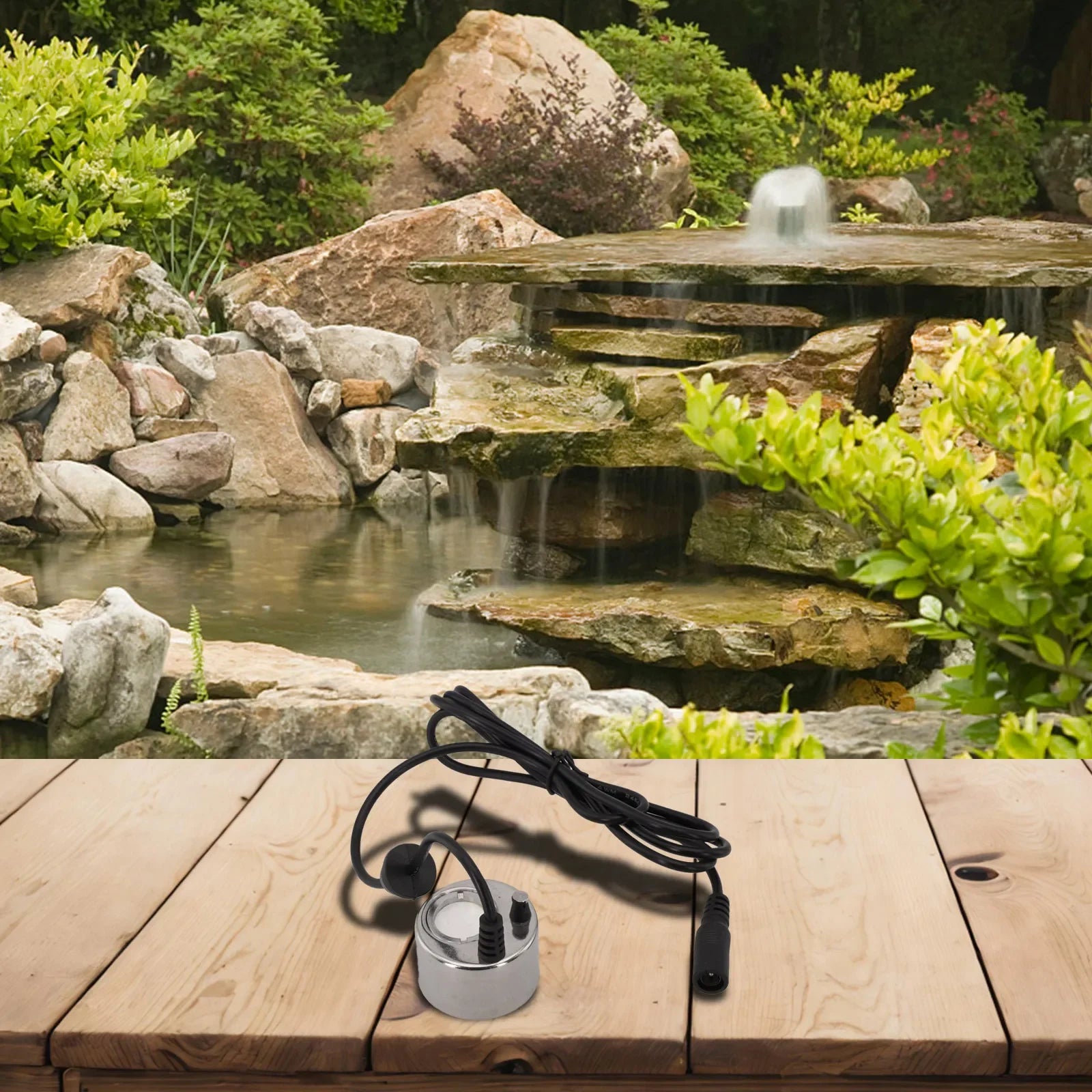 Garden Fog Maker 38mm Fog Maker Stainless Steel 5m Clamp Belt Good Quality Maximum Evaporation 350ml h Balcony Garden Oasis Select