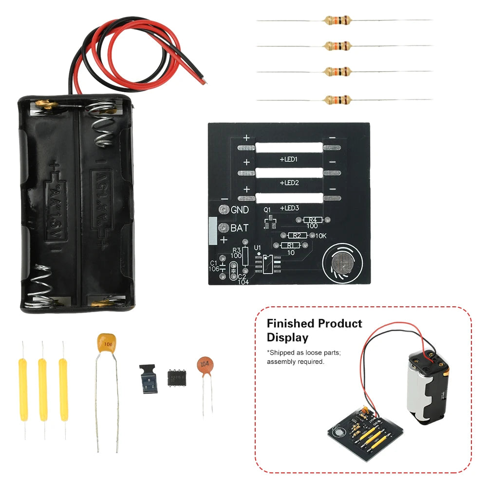 DIY Soldering Practice Kit DC 6V Touch-Sensitive Stepless Dimming Electronic Soldering Projects for Beginners Oasis Select Default Title