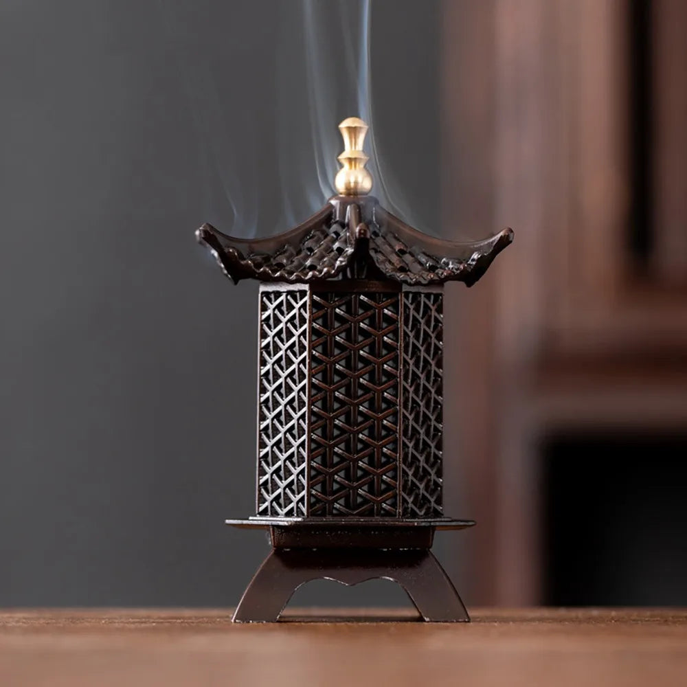 Chinese Style Zinc Alloy Incense Burner | Aromatherapy Holder