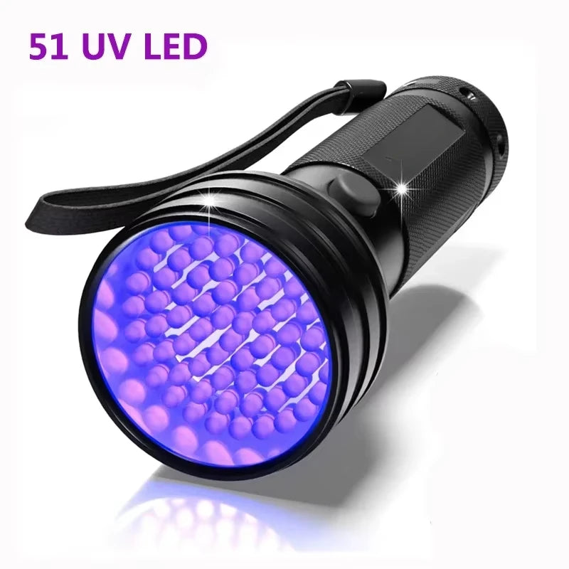 UV Black Light Flashlight 9/12/21 LED 395nm Pet Stain Detector