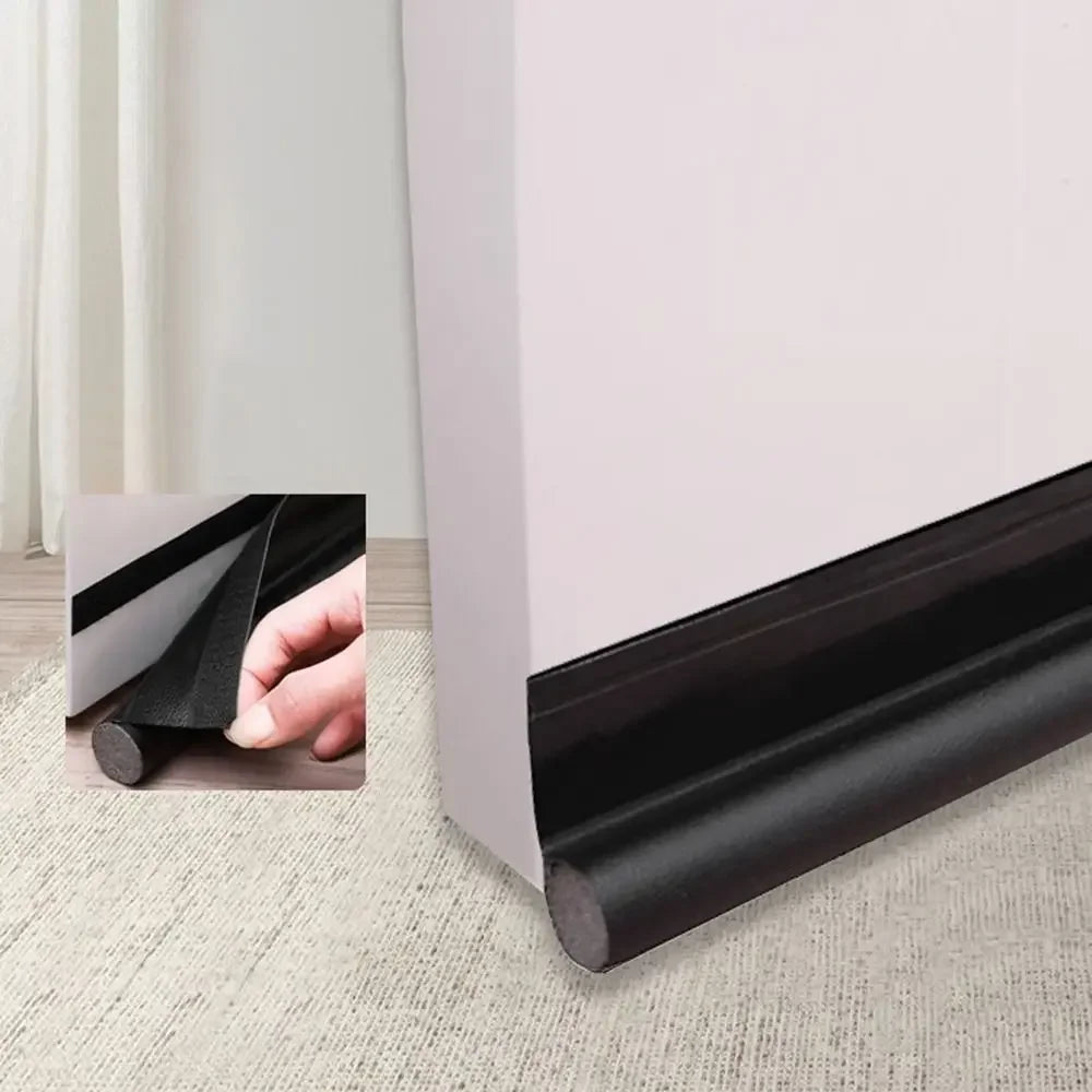 New Leather Door Seal Strip Windproof Foam Sound Insulation Sealing Strip Warm Multifunctional Door Joint Sealing Strip Door Oasis Select