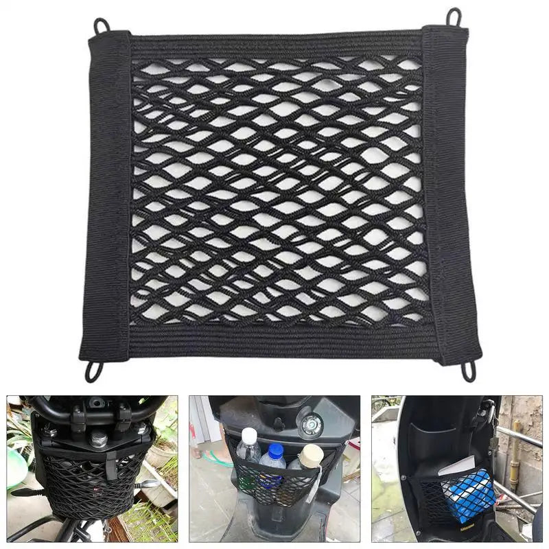 Motorcycle Cargo Net High Strength Elastic Mesh Cargo Net with Motorcycle Net Storage Bag Nylon Cargo Organizing Supplies Oasis Select