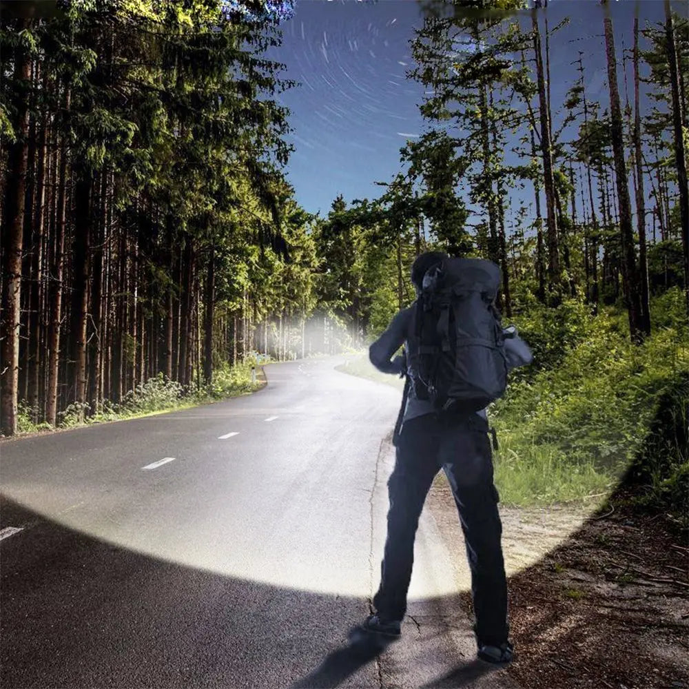 POCKETMAN XHP50 LED Tactical Flashlight – Rechargeable Torch