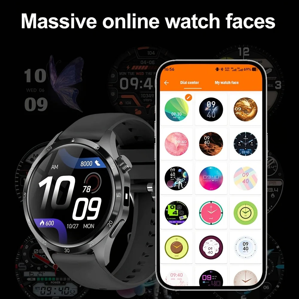 Smartwatch 1.5" Touchscreen, Fitness Tracker & Earphones