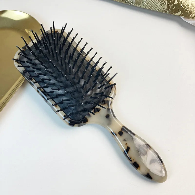 Oval Air Cushion Hair Brush – Boar Bristle Scalp Massage Comb
