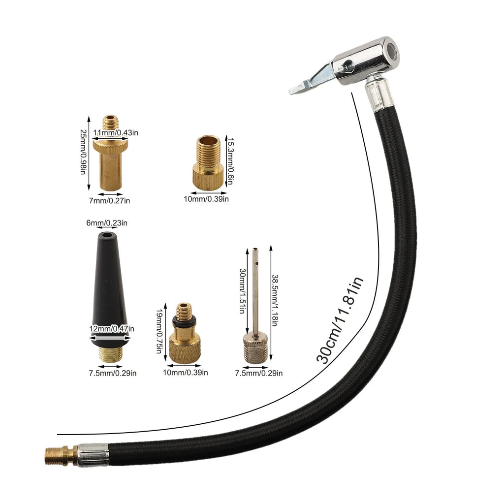 Inflation Accessories Convenient Inflation Bike Pump Valve Adapter Bike Pump Extension Tube Flexible Extension Tube Oasis Select