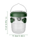 1PC Solar Wasp Traps Clear Waterproof Hanging Hornets Trap for Indoor Outdoor Reusable Garden Fruit Bee Flying Catcher Oasis Select Green