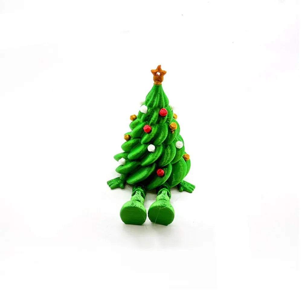 3D Printed Movable Christmas Tree Figurine | Xmas Décor