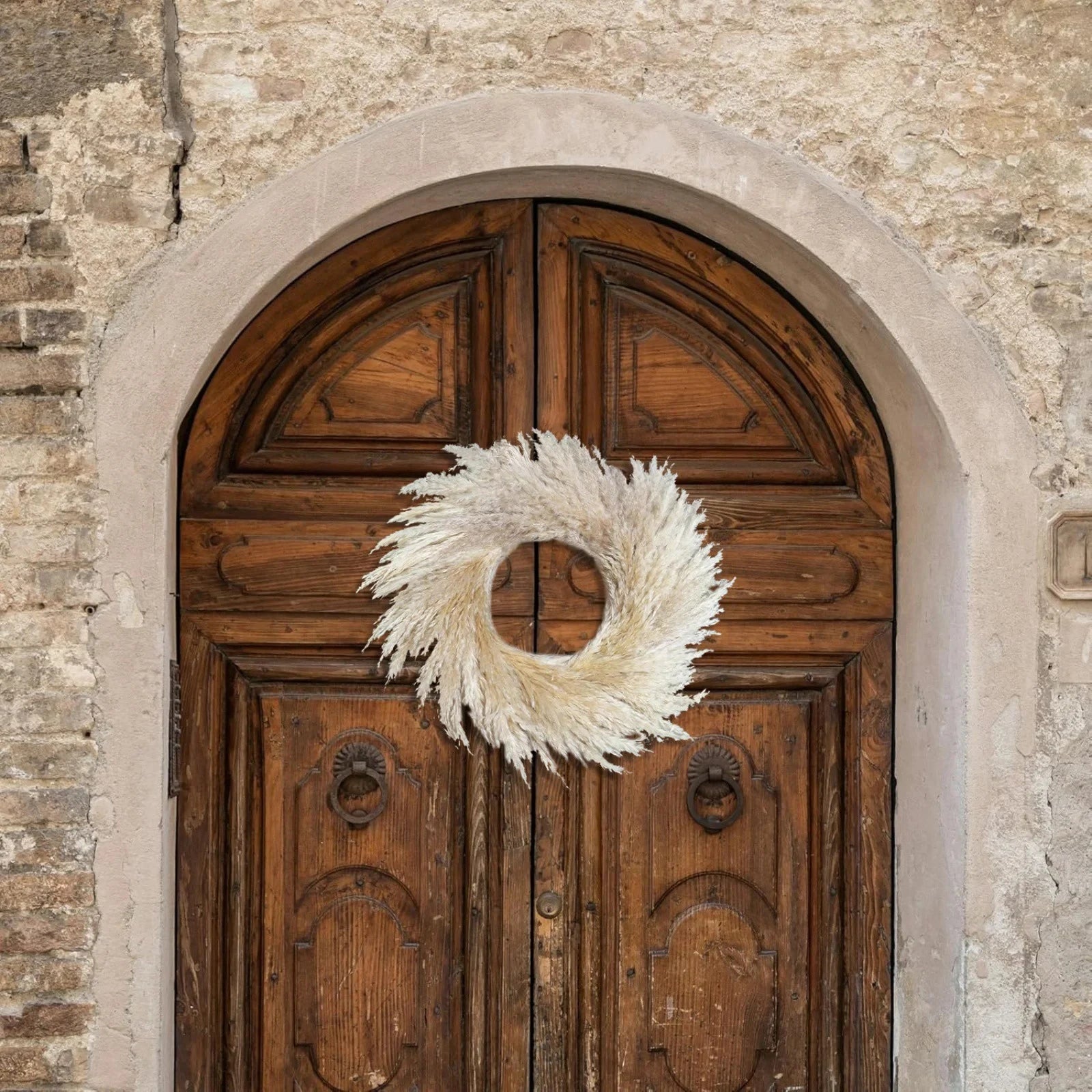 Thanksgiving Wreath Artificial Flower Decoration Idyllic Wall Mount Full Farmhouses Wreath Grass Wreath Flower Wreath Home Decor Oasis Select