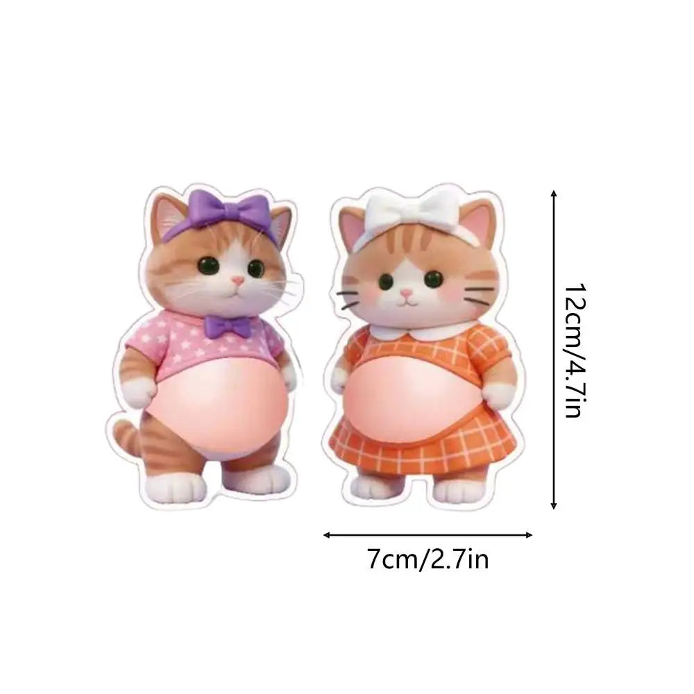 Cartoon Stickers 3D Cute Puppy Sticker Squeezeable Dogs Phone Case Decoration Children's Birthday Party Favor Festival Supplies Oasis Select cat