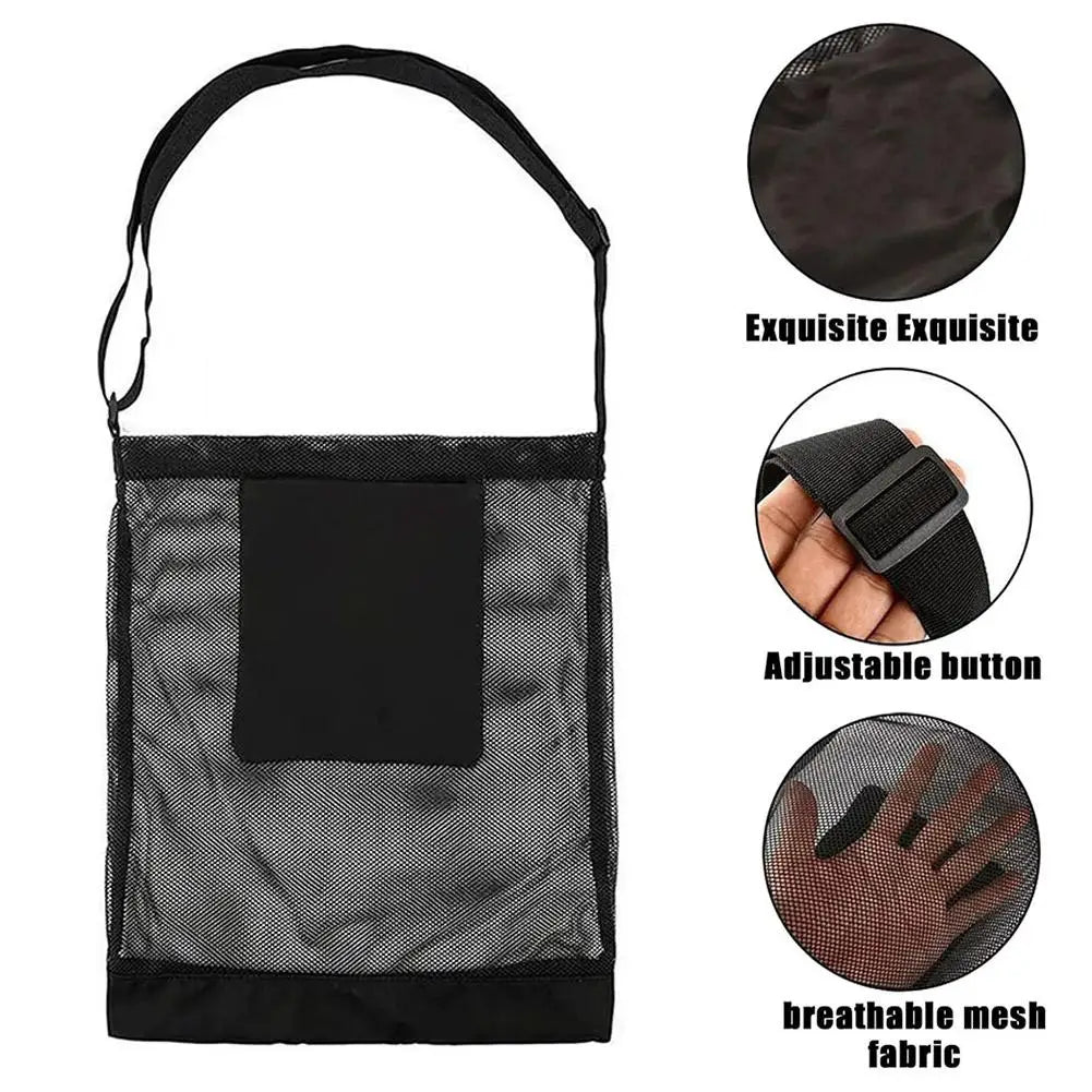 Breathable Mesh Foraging Bag – Adjustable Harvest Shoulder Tote