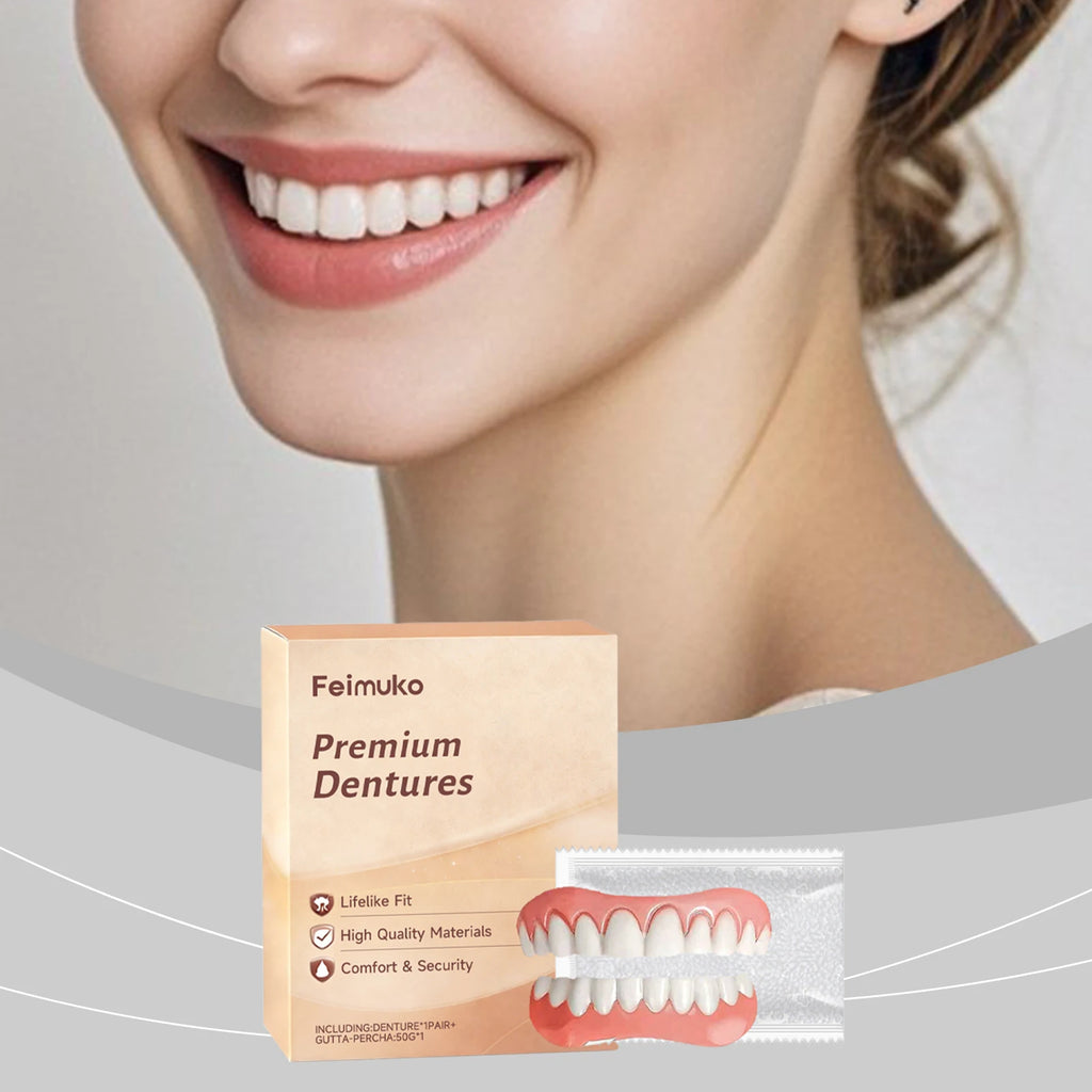 Temporary Soft Denture Set – Silicone Upper & Lower Veneers Temporary Denture Set Oasis Select