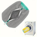 Durable Mesh Shoe Wash Bag with Zipper Rich Fluff Inside Protects Sneakers Casual Shoes in Washer Dryer Travel Storage Organizer Oasis Select 4PCS Grey