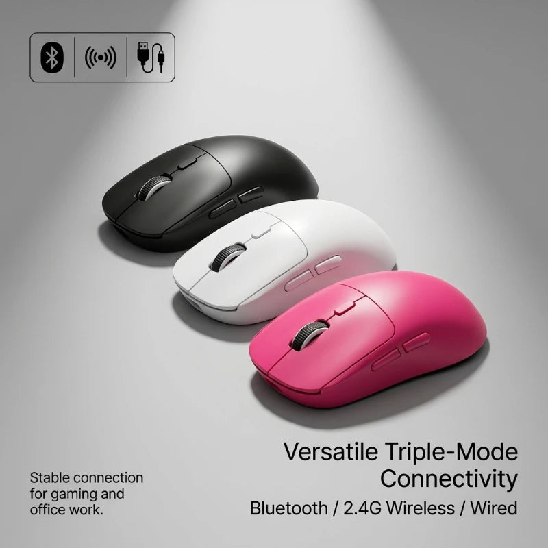 Tri-mode M348 Superlight Mouse Bluetooth 2.4G Wireless Gaming Mouse Flagship Chip Gaming Sensor 6 Adjustable DPI for Office Game Oasis Select