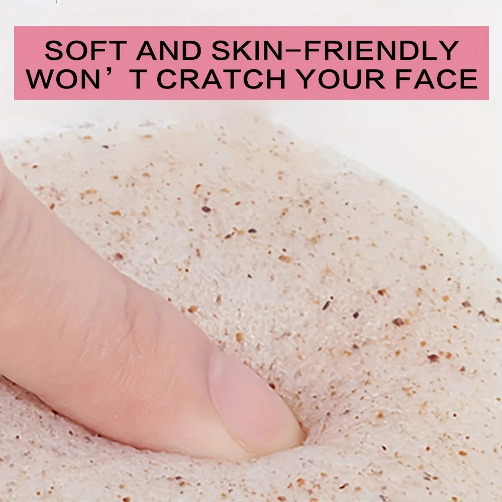 Walnut Konjac Face Sponge – Natural Cleansing & Makeup Remover Konjac Face Sponge Oasis Select