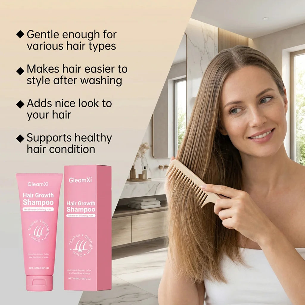 Hair Growth Shampoo Natural Turmeric Formula Strengthen Roots Anti