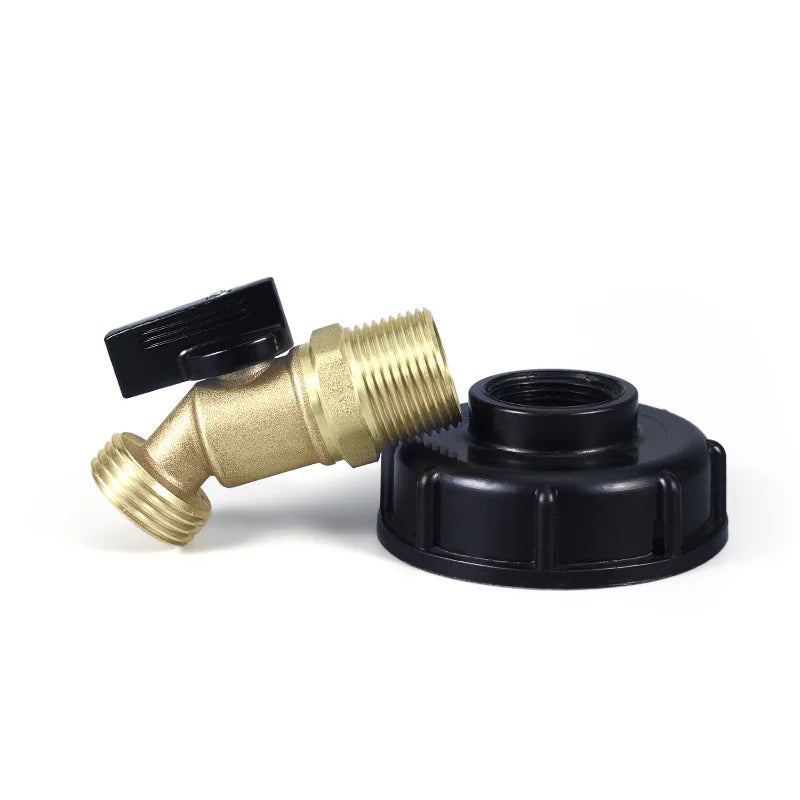 Male Thread IBC Tote Tank Adapter - Drain Hose Connector Faucet Tap Valve Fitting Part for Tank Faucet Oasis Select