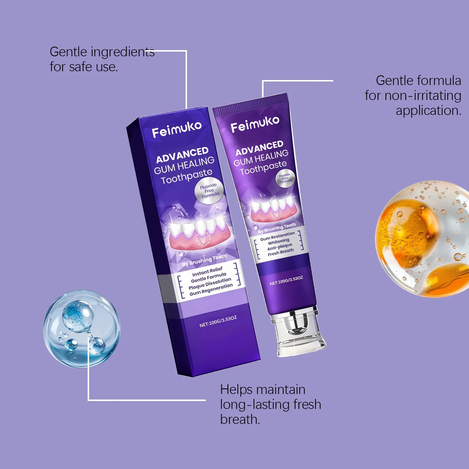 Gentle Teeth Care Toothpaste – Brightening & Fresh Breath Whitening Toothpaste Oasis Select
