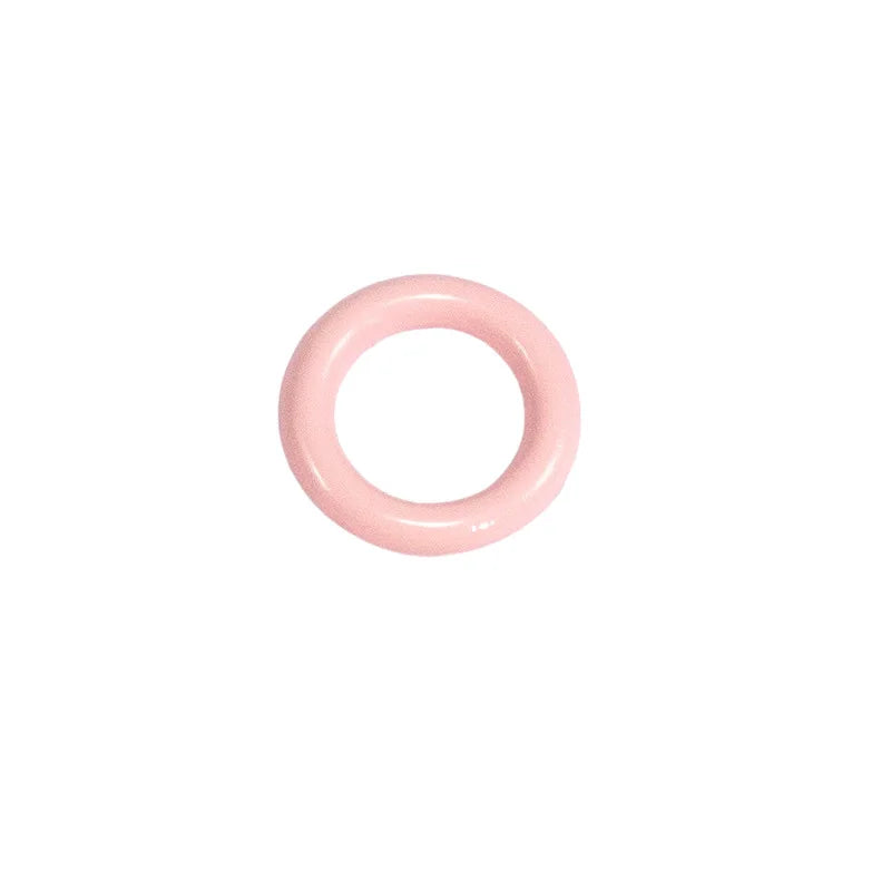 50pcs 9mm Mix Color Soldered Closed Jump Rings Small O Ring Connector for DIY Bracelet Necklace Craft Jewelry Making Oasis Select Light Pink 1.7X9mm