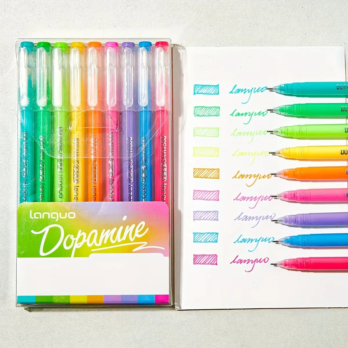 9Pcs Fluorescent Highlighter Set, Assorted Colors, Perfect for Writing, Drawing, Note-Taking & School Office Supplies Oasis Select