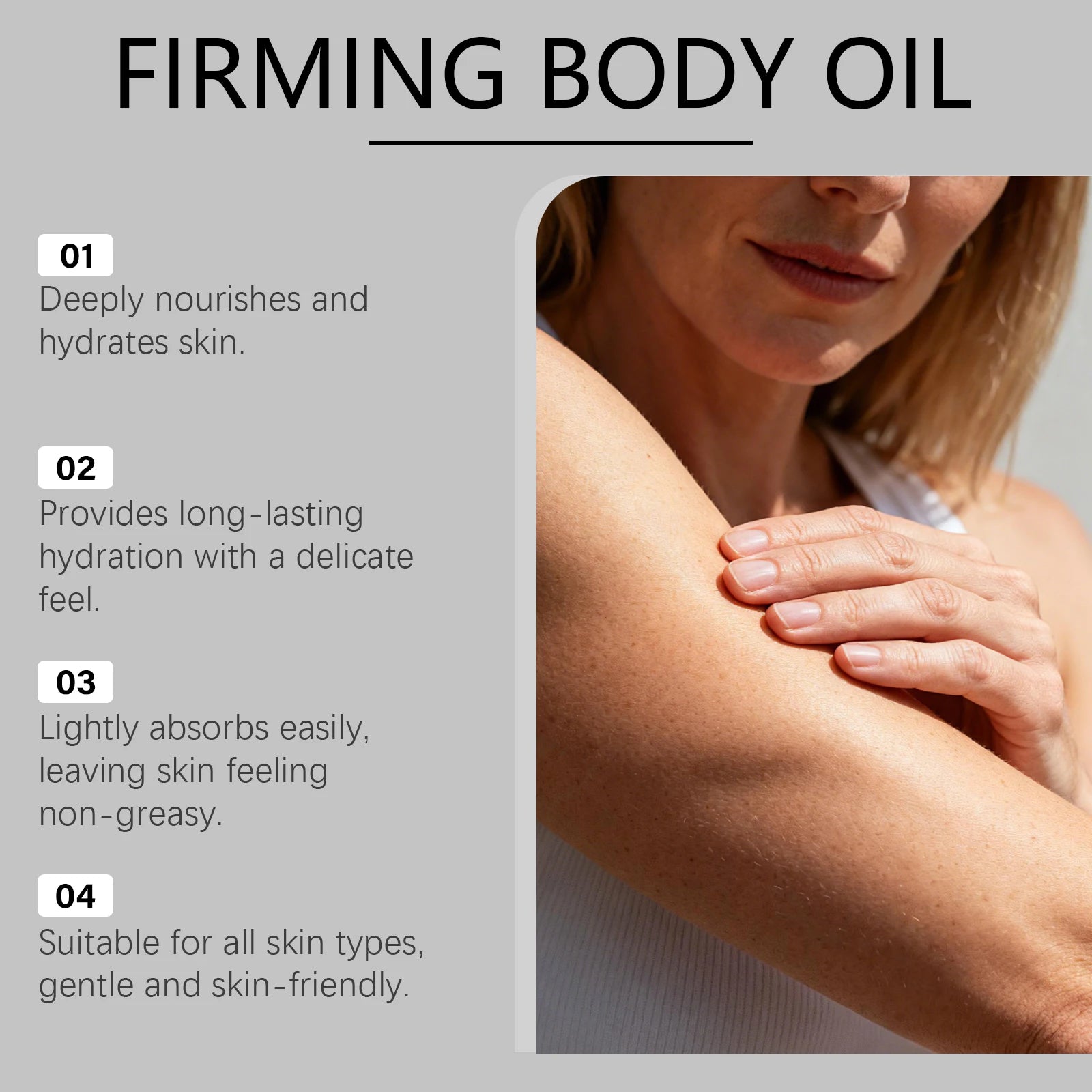 Firming Body Oil – Deep Nourish, Hydrating & Non-Greasy 100ml