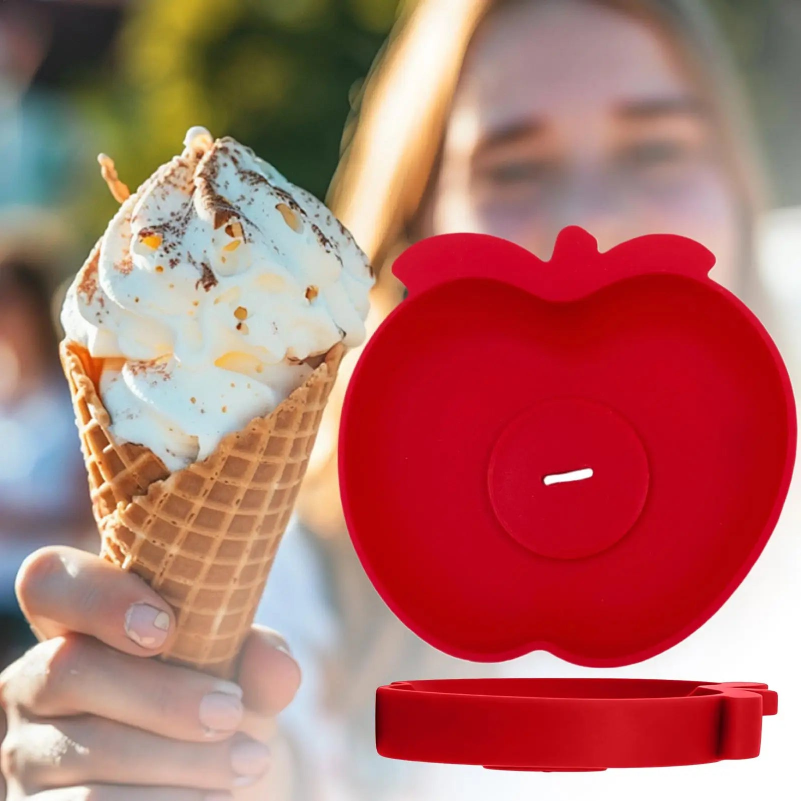 Ice Cream Holder Drip-Proof Popsicles Rack Silicone Anti-Drip Ice Cream Bracket Reusable Portable Ice Cream Holder Protector
