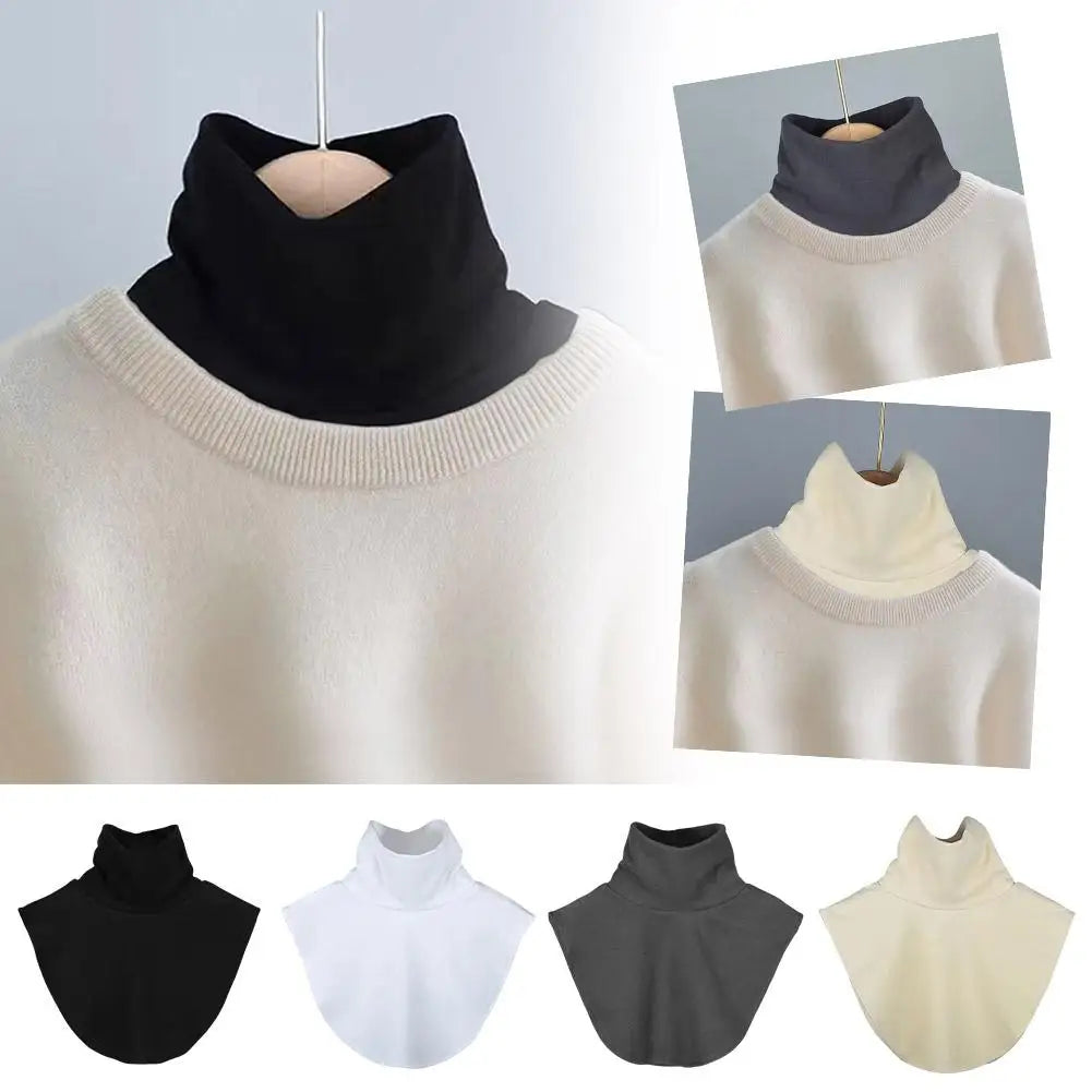 Women's Detachable False Collar – Soft Knit Turtleneck Dickey Detachable False Collar Oasis Select
