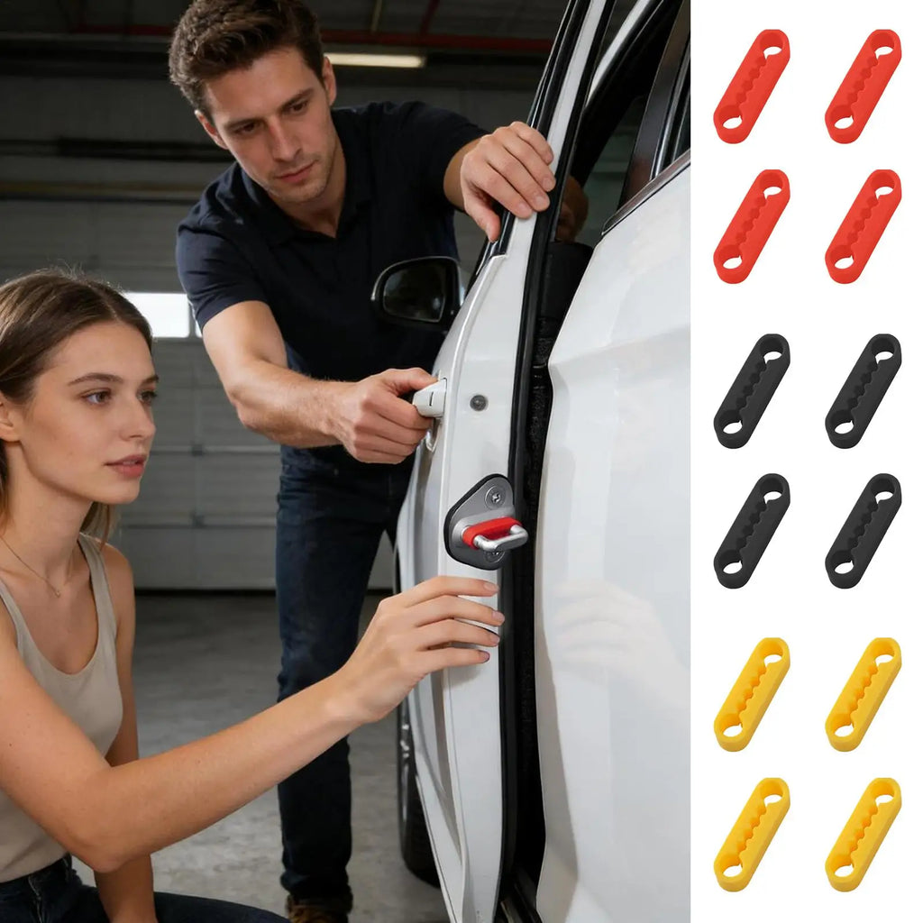 4PCS Car Door Shock Absorber Universal Anti-Collision Thick Soundproof Door Silencer Protection Damper for Minivans Trucks SUVs Oasis Select