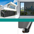 Window Privacy Film One Way Daytime Privacy Self-adhesive Vinyl Sun Blocking Anti UV Reflective Window Tint for Home and Office Oasis Select black 30x100cm