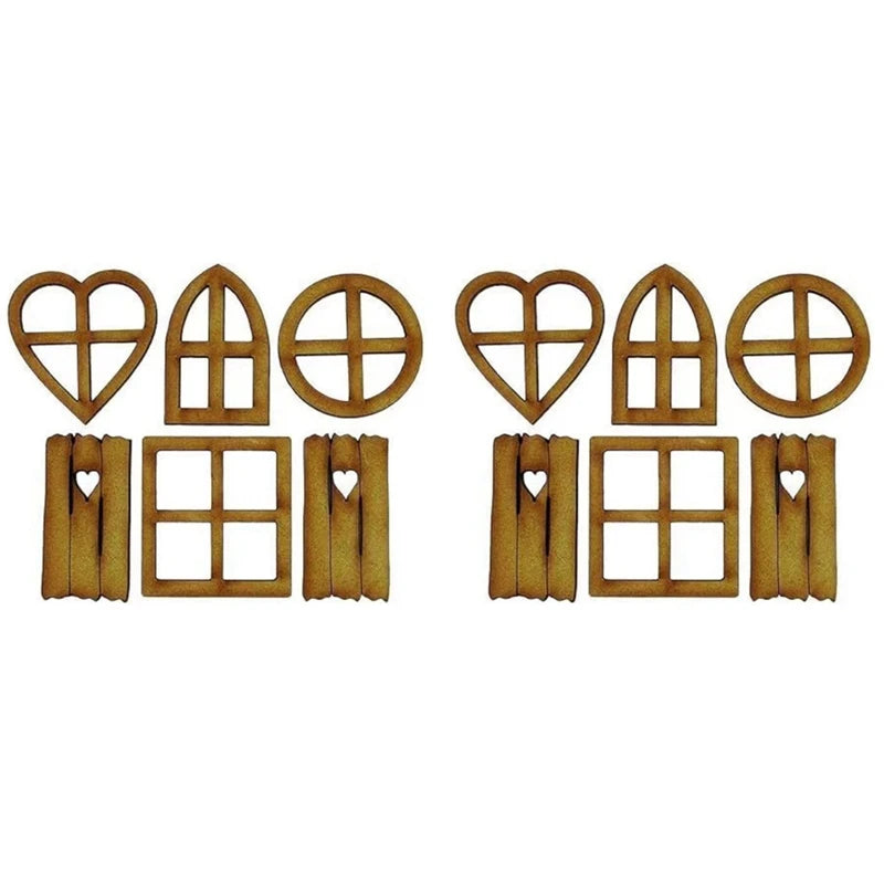 Wooden Fairy Garden Door,Miniature Garden Buildings , Garden Sculptures And Statues Durable Easy Install Oasis Select