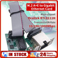 M.2 A+E Key Gigabit Ethernet LAN Card RTL8111H 1000Mbps RJ45 Gigabit Network Card Oasis Select United States