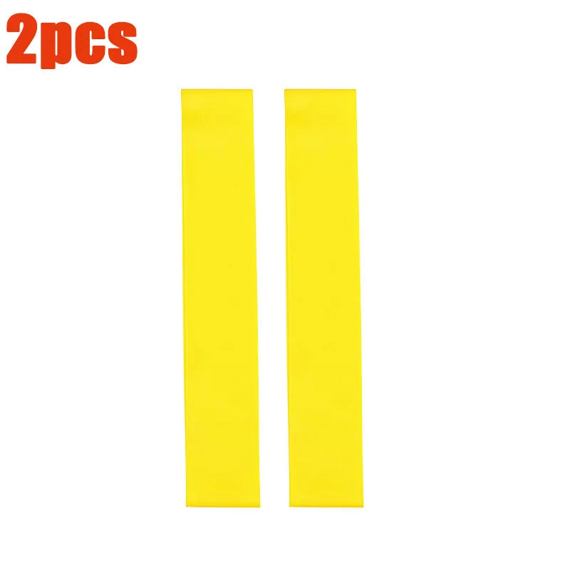 1/2Pcs Resistance Bands, Exercise Bands, Full Body Fitness Bands, Hip, Leg, Arm, Home Gym, Yoga And Pilates Stretching Bands Oasis Select Yellow-2pcs