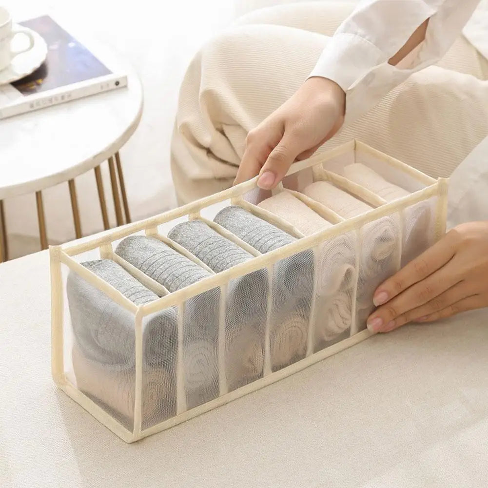 Clothes Organizer Jeans Pants Storage Box Wardrobe Drawer Organizer for Underwear Bra Ties T-Shirt Socks Organization System Oasis Select