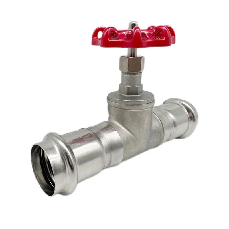 304 Stainless Steel One-way Manual Threaded Globe Valve DN15 20 25 32 40 50 Compression Type Tap Water Oil Switch Oasis Select