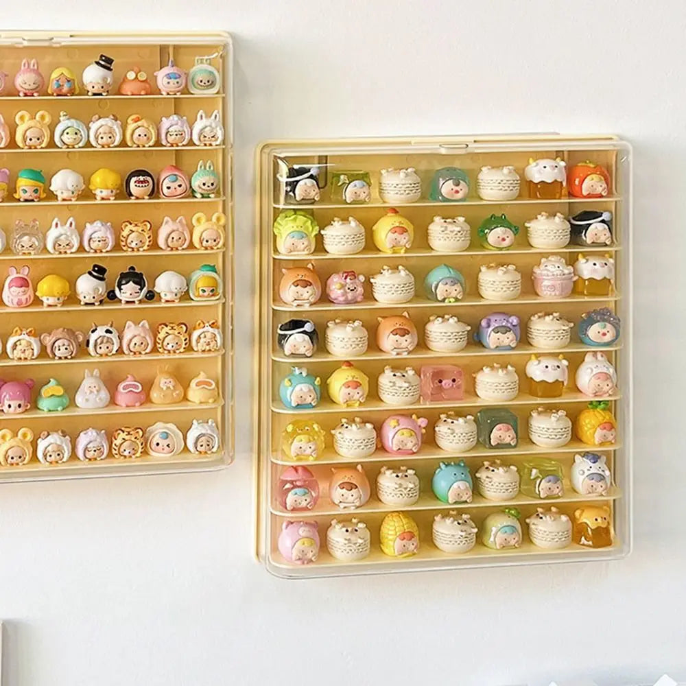 Storage Box 8 Layers Large Space Display Cabinet Hanging Wall Mounted Acrylic Transparent Lid Dolls Showing Box Oasis Select