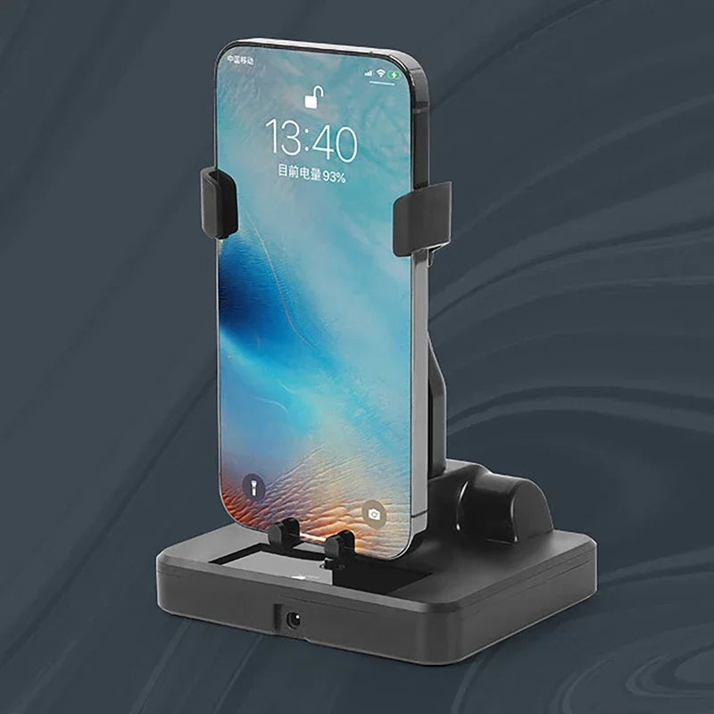 Desktop Cellphone Bracket Lazy Automatic Walker for iPhone Samsung Xiaomi Huawei Left and Right Swing Stepper Phone Holder Stand Oasis Select