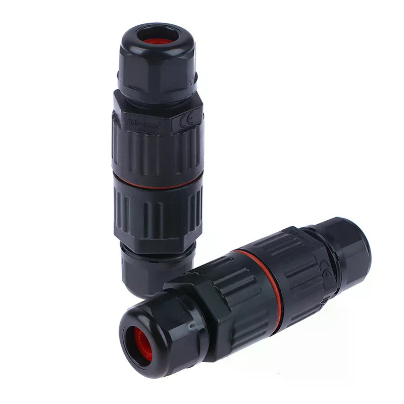 1PC IP68 Waterproof Electrical Connector 2/3 Pin Straight Quick Push-In Terminal Block Wire Cable Conductor Plug Oasis Select