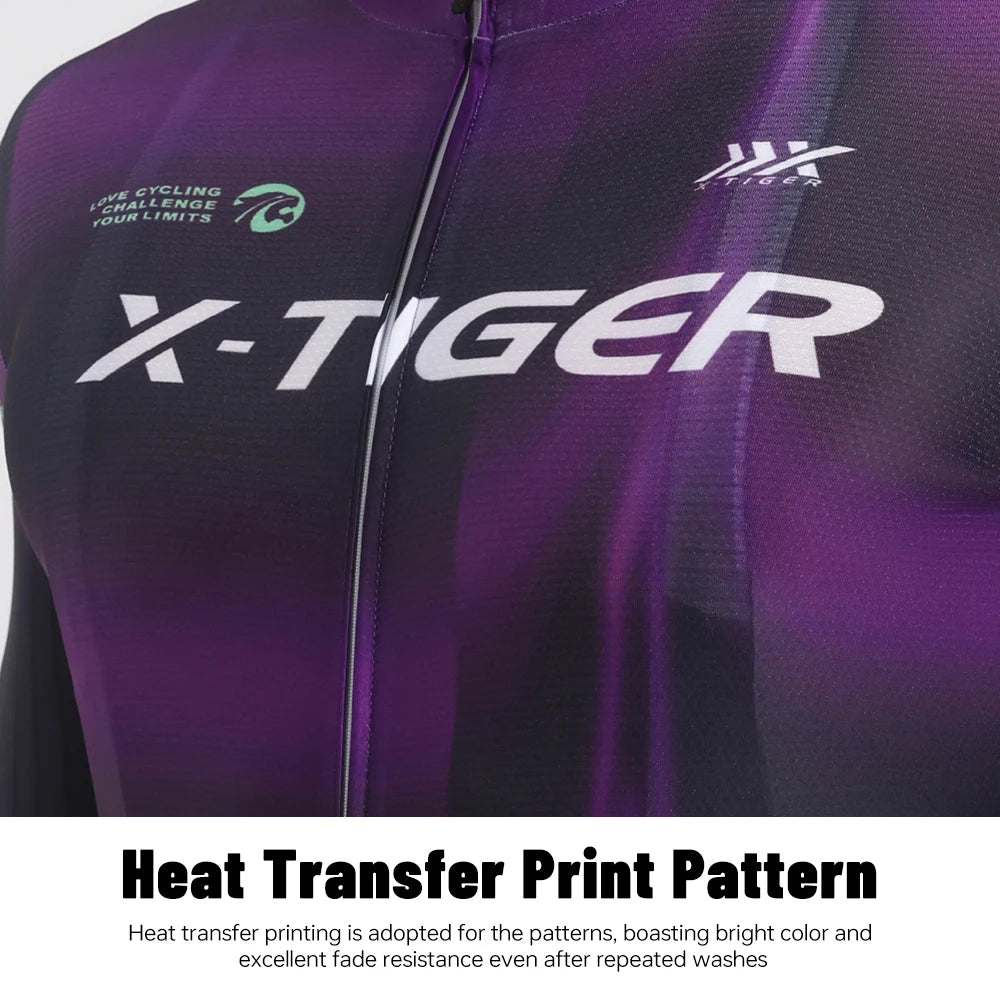 X-TIGER Men Cycling Jerseys Short Sleeves Bike Shirt with 3 Rear Pockets Pro Road Cycling Apparel Summer Quick Dry Biking Shirt Oasis Select