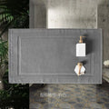 White Floor Towel Thicken Jacquard SPA Bathroom Mat Hotel Home Grey Bath Mats 100%Cotton Non-Slip Water Absorption Bathtub Towel Oasis Select grey 50x80cm